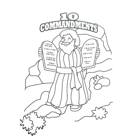 21 Ten Commandments Coloring Pages Images Coloring Pages 2020
