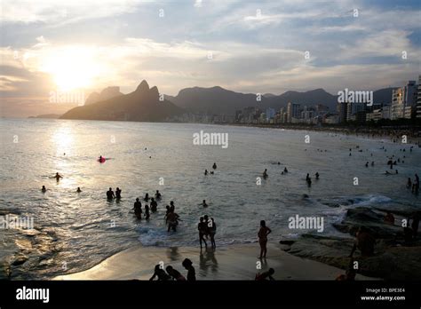 Ipanema Beach Rio De Janeiro Brazil Stock Photo Alamy