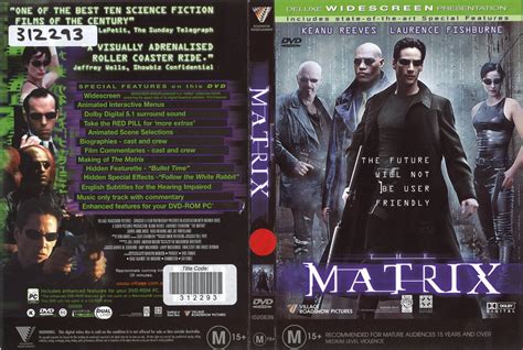 The Matrix Dvd Wachowski Brothers 1999 Acmi Collection Acmi