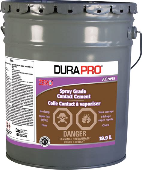Spray Grade Contact Cement – Adhésifs DURAPRO