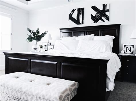 In choosing either white or black furniture, it needs to be organized with the decorations in the room as well as the bedding layout you choose. Black and White Master Bedroom Ideas • COVET by tricia
