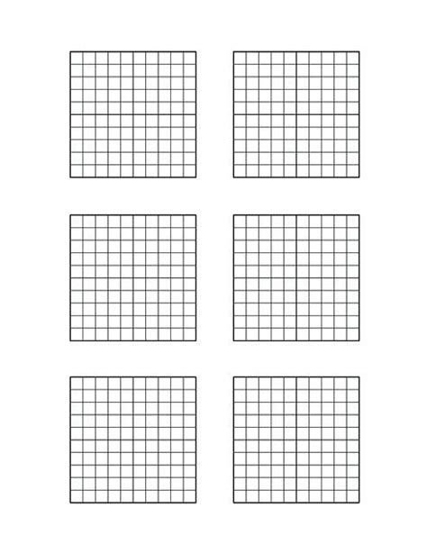 Printable Blank 100 Square Chart