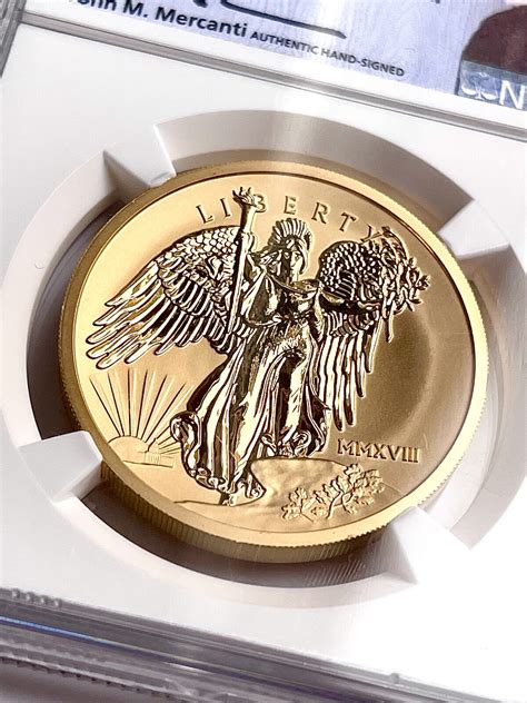 Usa 1oz Saint Gaudens Commemorative 2018 Winged Liberty Ultra