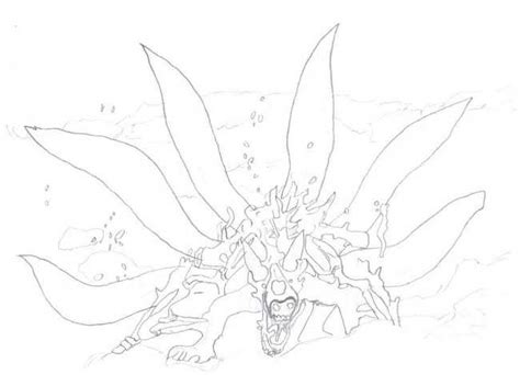 Coloriage Naruto Shippuden Kyubi A Imprimer – Gratuit Coloriage