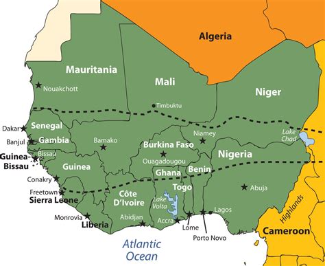 Map Of West African Coast World Map