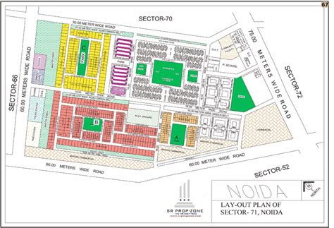 Layout Plan Of Noida Sector 71 Hd Map Ecotech Industry Industrial