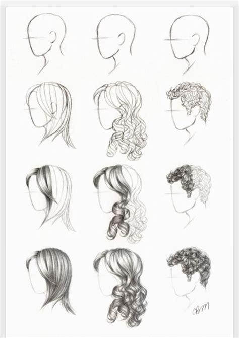 Cool Drawing Of Hair Drawings