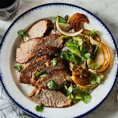 What is pork loin except an excuse to make and eat mashed, roasted, or creamed potatoes? Spice-Crusted Pork Tenderloin With Caramelized Masala Cabbage | Recipe | Cabbage recipes, Pork ...