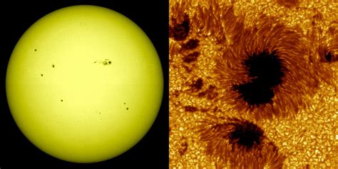Different Views Of Sunspots Center For Science Education