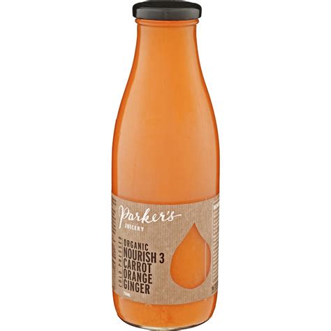 Parkers Carrot Orange Ginger Organic Juice 750ml Woolworths