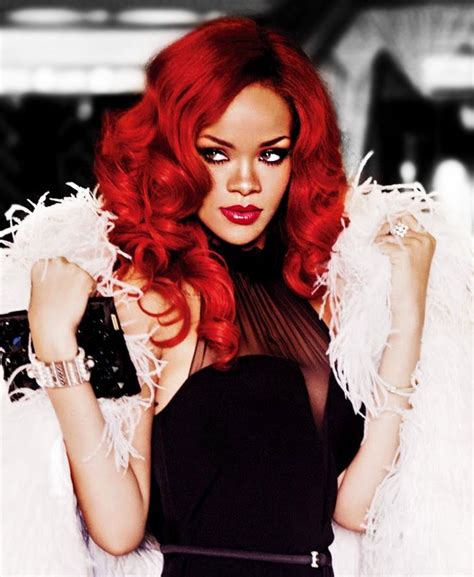 Pin By Christine Victoria On People Rihanna Red Hair Rihanna Hairstyles Hair Styles