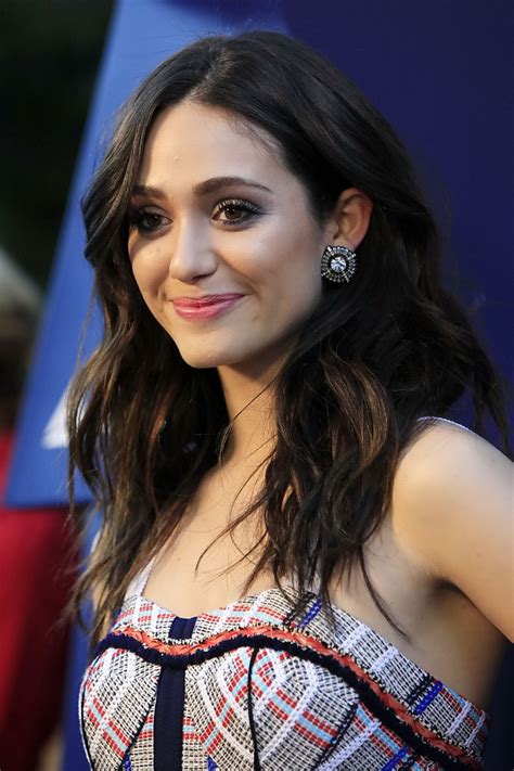 Emmy Rossum Wearing Hot Colorful Mini Dress At The Delta Air Lines Summer Celebr Porn Pictures
