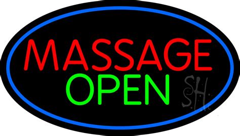Massage Open Led Neon Sign Massage Open Neon Signs Everything Neon