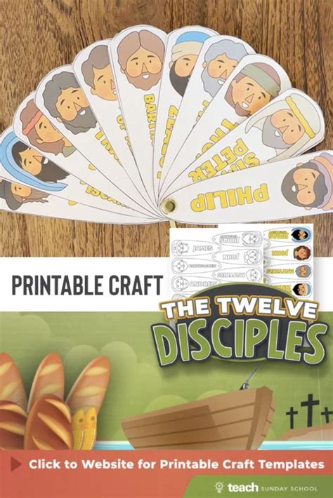 The Twelve Disciples Printable Crafts For Kids To Use With Their Bibles