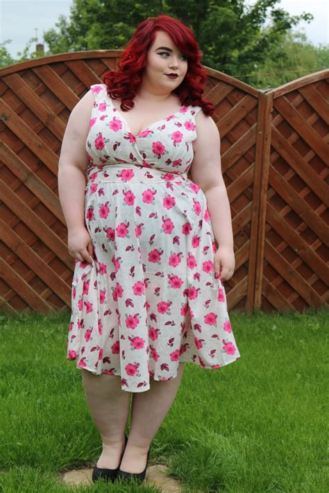 Bbw Coutures Pink Rose 1950s Vintage Party Dress She Might Be Loved