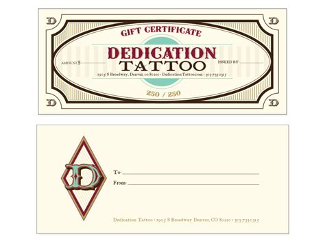 Free Tattoo Gift Certificate Template Download Free Clip Within Tattoo Gift Certificate