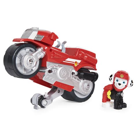 Paw Patrol Moto Pups Marshalls Deluxe Pull Back Motorcycle Vehicle