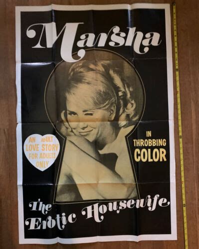 Vintage S Marsha Erotic Housewife Sheet Movie Poster Sexploitation Jordan Ebay