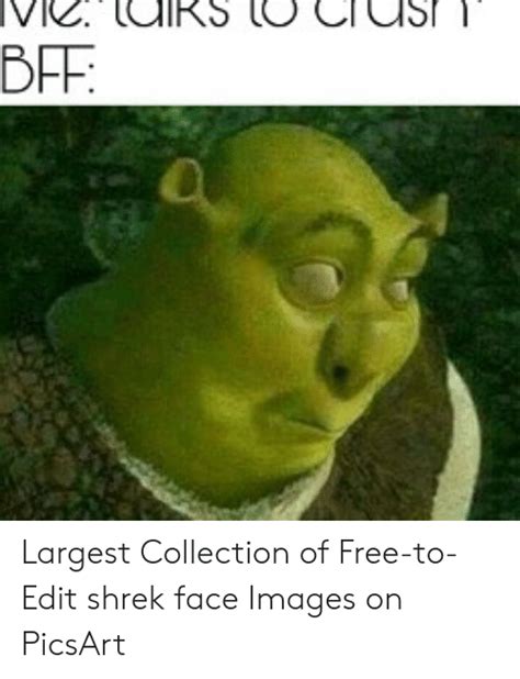 Download Meme Shrek Face Png And  Base