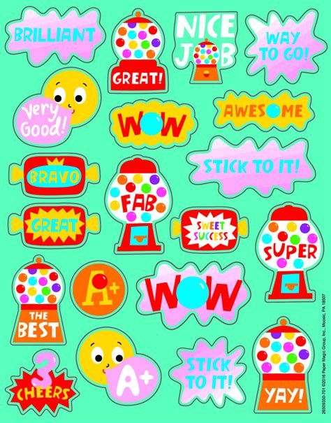 Bubble Gum Scented Stickers By Eureka Everythingsmells