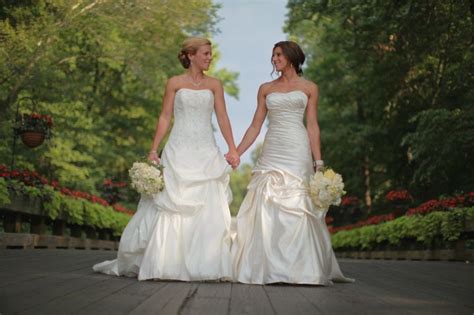 Wedding Christine And Jamie A Bicycle Built For Two Lesbian Bride Lesbian Wedding Beautiful