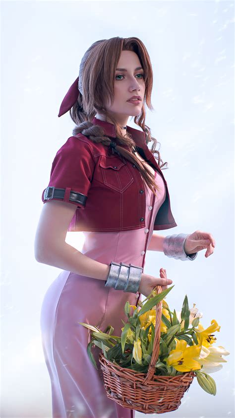 1080x1920 Aerith Gainsborough Final Fantasy Xv Cosplay 4k Iphone 76s6