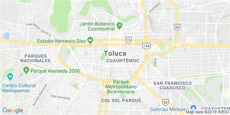 Mapa De Toluca Mexico Mapa De Mexico