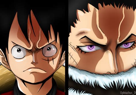 One Piece Scan 878 Luffy And Katakuri Colored By Ophiuchusd Luffy