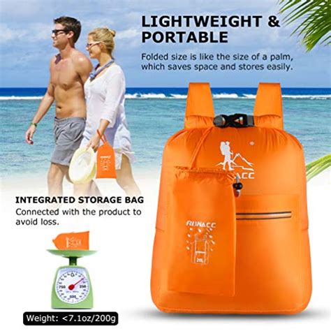 Runacc Waterproof Dry Bag Backpack 20l Floating Dry Sack With Free Waterproof Phone Case For