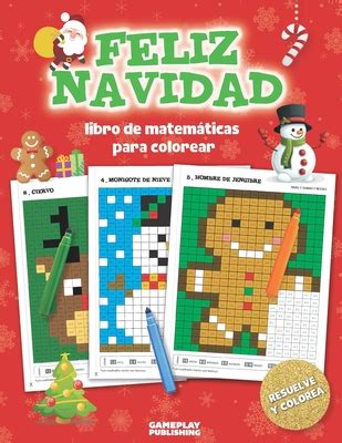 Feliz Navidad Libro De Matem Ticas Para Colorear Arte De Pixel Para