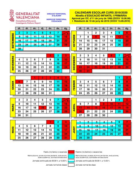 Calendario Escolar 2019 En Blanco Imprime Y Organiza Tu Año