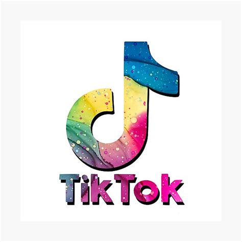 Aesthetic Galaxy Tik Tok Logo Photographic Prints Redbubble