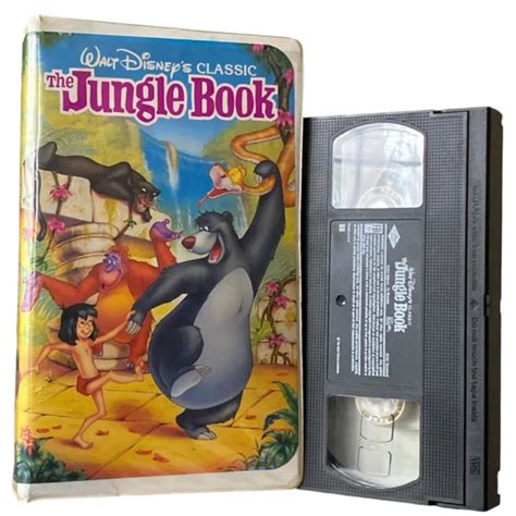 Walt Disney Classic The Jungle Book Vhs 1991 Rare Black Diamond 9