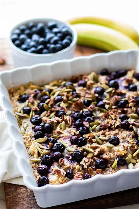 Healthy Baked Oatmeal Baked Oatmeal Healthy Food And Drink Healthy