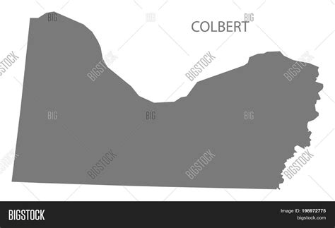 Colbert County Map Image And Photo Free Trial Bigstock