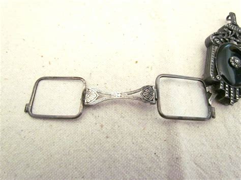 Victorian Lorgnette Folding Eye Glasses Pinch Nose Wi Gem