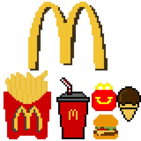 Mcdonald S Food And Logo Contest Pixel Art