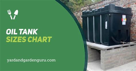 Oil Tank Sizes Chart