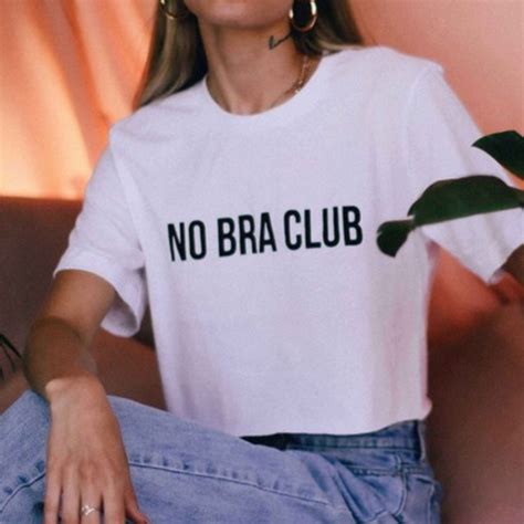 Tops New No Bra Club Feminist Cotton Crop Top S X Poshmark