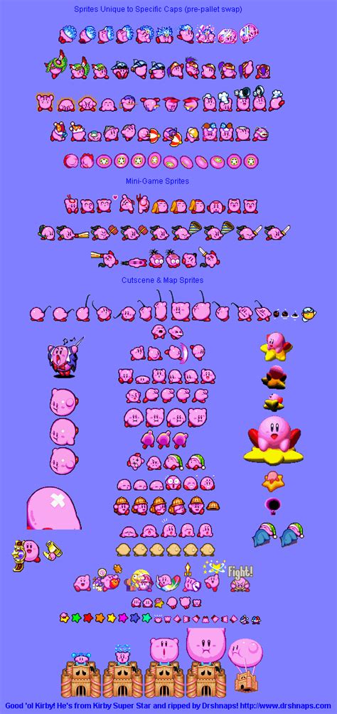 Sample Kirby Sprites
