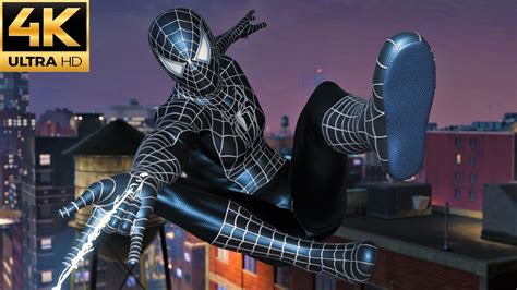 Spider Man Remastered Pc Raimi Black Suit Free Roam Gameplay Mod K