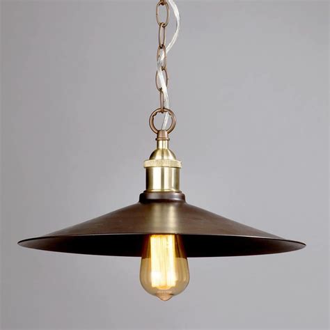 Versatile hanging pendants suitable for hallway lighting, kitchen island pendant lights. 1 Light Industrial Diner Ceiling Pendant - Bronze from Litecraft