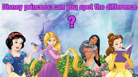 Disney Princess Spot The Difference