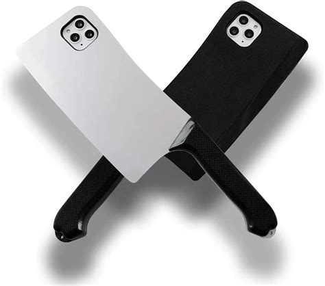 Hagienu Creative Phone Case Kitchen Knife Shape Funny Cell