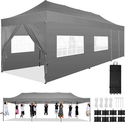 Tooluck 10x30 Heavy Duty Canopy Tent With Walls Commercial