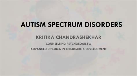 Solution Autism Spectrum Disorders Studypool
