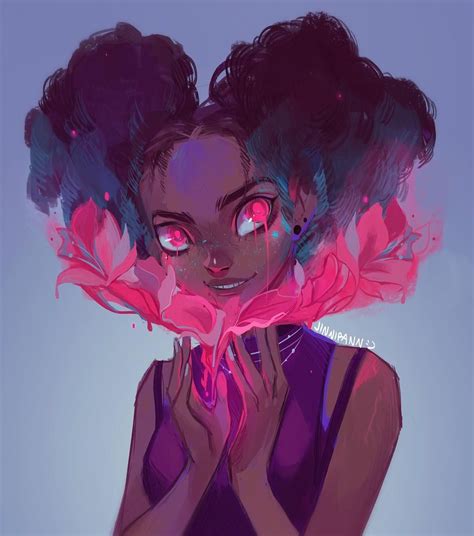 Loisvb Had Me At Glowing Pink Eyes 💖 This Was Very Fun To Indulge On Haha Drawthisinyourstyle