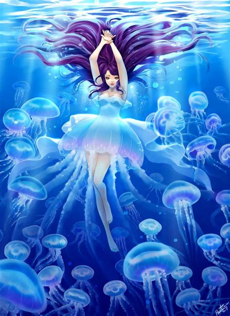 Jelly Girl By Marlon Teunissen Mermaid Art Fantasy Art Art