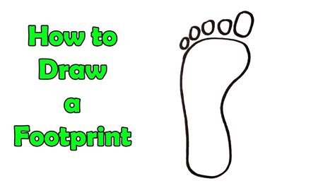 How To Draw A Footprint Super Easy