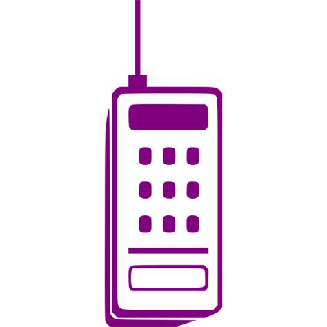 Purple Phone 61 Icon Free Purple Phone Icons